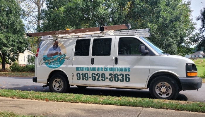 Comfort Pro Service Van Parked In Shade